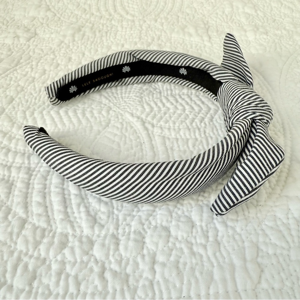 Lele Sadoughi Mom & Daughter Headband Set NWT Stripe Bow & Knot Bundle - Picture 5 of 11